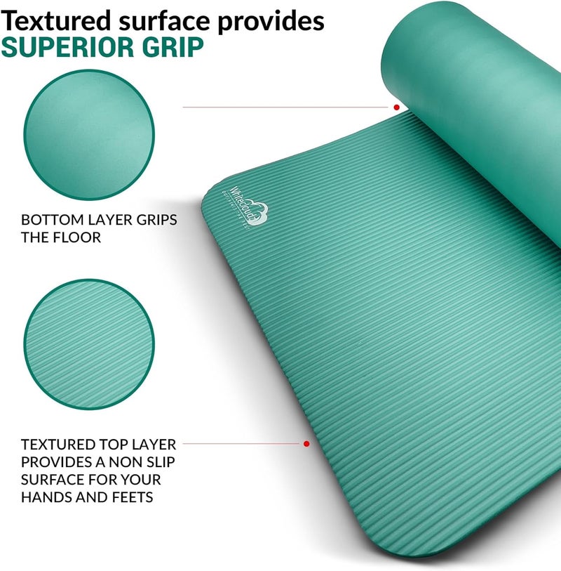 WHITECLOUDZ Yoga kit, 7-Piece Yoga Mat Set for Home Workouts, Thick Yoga Mat, Yoga Blocks, Strap, Yoga Towels & Carrying Bag, Exercise Mat with Yoga Equipment for Women & Men, Enhance Yoga Practice - Image 4